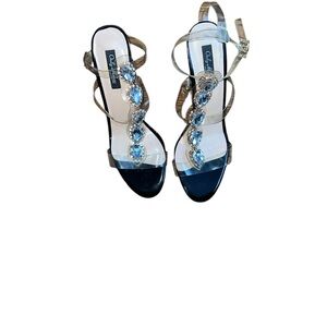 Only Maker  Black and Embellished Heels Size 40